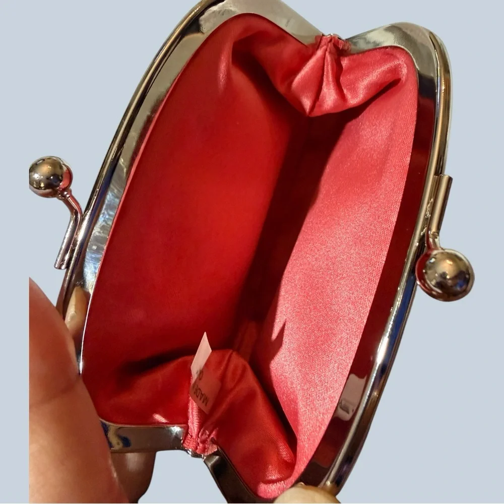 Coach Peyton Floral Kiss-Lock Coin Purse - Multicolor, NWOT - Picture 7 of 8